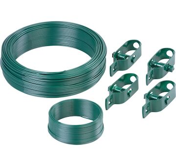 Strend Pro Garden 431054 Sada drôtov , na pletivo Pwire.mc PVC, napínací L-100 m a viazací L-25 m drôt, 4x napínač