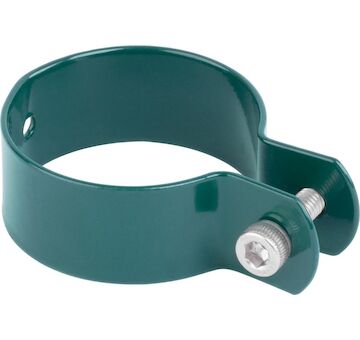 Strend Pro Garden 432065 Svorka , METALTEC FA005, 48 mm, zelená, pro kulatý sloupek, RAL6005