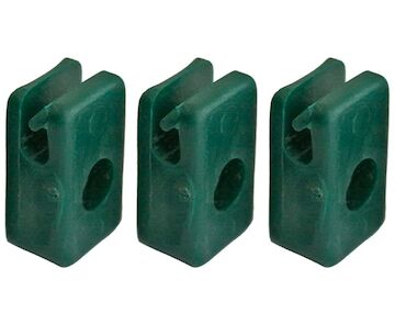 Strend Pro Garden 432077 Příchytka METALTEC 1, vodící, na napínací drát, se šroubem, zelená, bal. 10 ks