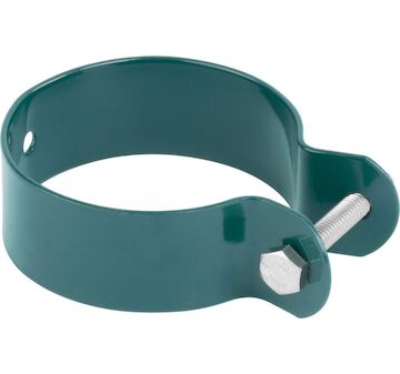 Strend Pro Garden 432136 Svorka , METALTEC FA005, 60 mm, zelená, pro kulatý sloupek, RAL6005