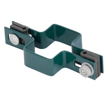 Strend Pro Garden 432217 EUROSTANDARD, 60x40 mm, průběžný, zelený, Zn+PVC, RAL6005, pro čtvercový sloupek
