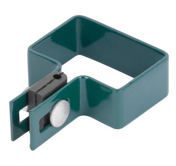 Strend Pro Garden 432218 EUROSTANDARD svorka, 60x40 mm, koncovka, zelená, Zn+PVC, RAL6005, pro čtvercový sloupek