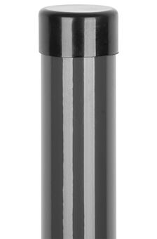 Strend Pro Garden 432245 METALTEC sloupek, 48/1750/1,25 mm, antracit, kulatý, uzávěr, Zn+PVC, RAL7016