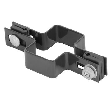 Strend Pro Garden 432253 EUROSTANDARD, 60x40 mm, průběžný, antracit, Zn+PVC, RAL7016, pro čtvercové sloupky