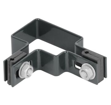 Strend Pro Garden 432254 EUROSTANDARD, 60x40 mm, rohový, antracit, Zn+PVC, RAL7016, pro čtvercový sloupek