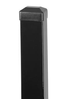 Strend Pro Garden 432274 Sloupek EUROSTANDARD, 1700/60x40/1,25 mm, antracit, hranatý, čepička, Zn+PVC, RAL7016