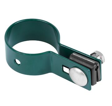 Strend Pro Garden 432284 EUROSTANDARD svorka, 60 mm, koncovka, zelená, Zn+PVC, RAL6005, pro kulatý sloupek
