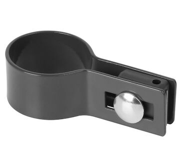 Strend Pro Garden 432326 EUROSTANDARD svorka, 38 mm, konec, antracit, RAL7016, pro kulatý sloupek