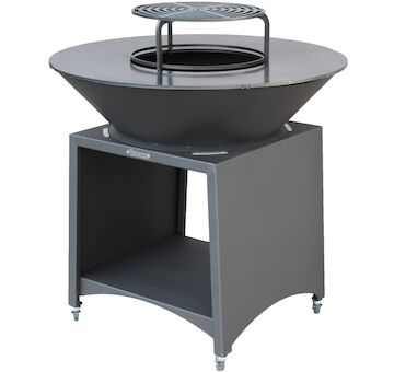Strend Pro Grill 2211866 Gril Fiesta, provedení antracit, ocel, průměr 100 cm, s ohništěm
