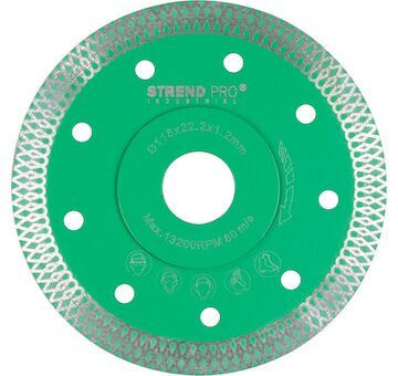 Strend Pro Industrial řezný kotouč 115x22,2x1,2 mm, diamant, ultra tenký 223322