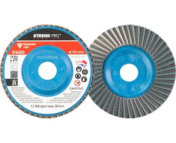 Strend Pro Premium 121558 Kotouč 115 x 22 mm, brusný, P400, diamantový, lamelový