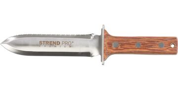 Strend Pro Premium 266754 Nůž HORI HORI, zahradní, s pouzdrem, dřevěná rukojeť, univerzální