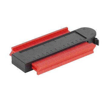 Strend Pro Šablona na obkreslení tvarů DG680, 250x101 mm, s uzamčením vzoru a magnetem