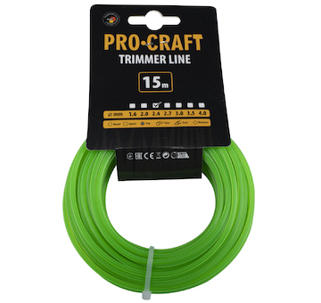 Struna žací (2.4mm) (15) hvězda PROCRAFT | ZI-2.4/15