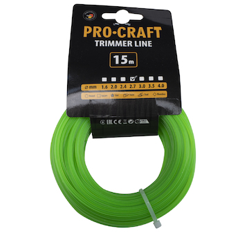 Struna žací (2.7mm) (15) hvězda PROCRAFT | ZI-2.7/15