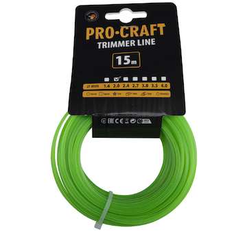 Struna žací (2mm) (15) hvězda PROCRAFT | ZV-2/15