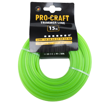 Struna žací (4mm) (15) hvězda PROCRAFT | ZI-4/15