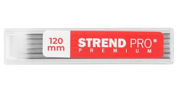 Tuha Strend Pro Premium, náhradní, pro tesařskou tužku, značkovací, 6 ks, černá, 120 mm 224876