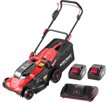 Worcraft 1111635 Sekačka CLM-S40LiBH ShareSYS, 2x20V Li-Ion, 430 mm, 50 lit., bezuhlíková, SET 2x4.0 Ah akumulátor + rychlonabíječka