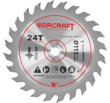 Worcraft 114843 Kotouč pro CMCS-S20LiB, 115x9,5mm, 24T, pilový
