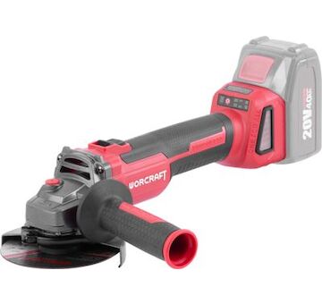 Worcraft 114845  bruska CAG-S20LiBH ShareSYS, 115 mm, uhlová, 20V, Li-ion, bezuhlíková