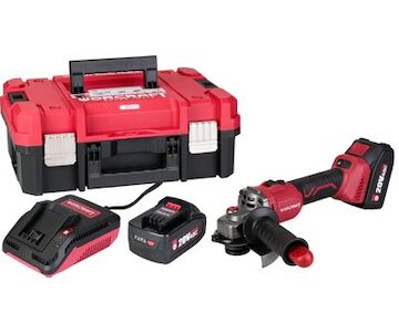 Worcraft 114866 Set XCUBE003 ShareSYS Toolbox, úhlová bruska CAG-S20LiBS 125 mm, 2x 4.0 Ah akumulátor, 1x nabíječka