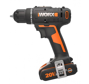 WORX 45900100 WX100 - Aku vrtací šroubovák 30Nm 20V, 1*2Ah - Powershare