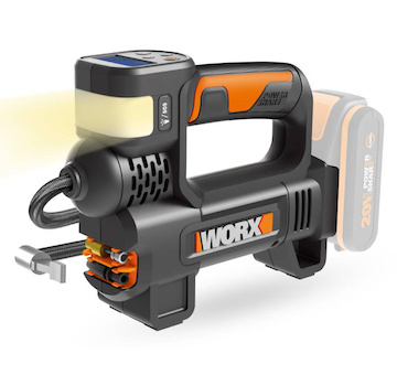 WORX 45900929 WX092.9 - Aku kompresor a lampa 20V  - bez akumulátoru - Powershare