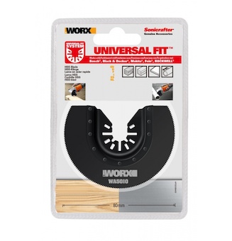 WORX 45905010 WA5010 - 80 mm HSS řezný kotouč (segment 3/4), 1ks, sonicrafter