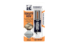DEBBEX by Den Braven 50730DBX Tekutý kov 24 ml blistr světle černá