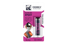 DEBBEX by Den Braven 50740DBX Plastelína Epoxy 56,6 g blistr světle černá