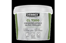 DEBBEX by Den Braven 510057RL Disperzní lepidlo na PVC podlahy CL 7300 1 kg kbelík bílá