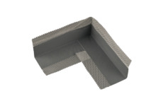 DEBBEX by Den Braven CH03080 Těsnicí pás - vnitřní roh 140 mm × 140 mm, blistr 4 ks 4 ks blistr šedá