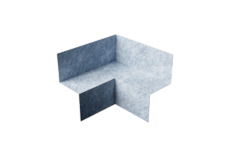 DEBBEX by Den Braven CH03106 Fleecový těsnicí roh 2v1 80 × 60 × 60 mm / 140 × 60 × 60 mm šedá