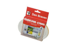 Den Braven B45504 Těsnicí profily z EPDM pryže D, 9 mm × 6 mm, délka 6 m bílá