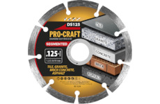 Diamantový řezný kotouč Segmented Procraft DS125 | DS125