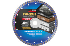 Diamantový řezný kotouč Turbo Procraft DT230 | DT230