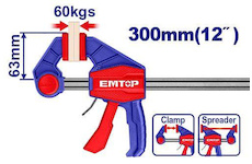 Emtop ECLPQ60201 Svěrka rychloupínací 63x300 mm