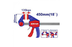 Emtop ECLPQ80181 Svěrka rychloupínací 80x450 mm
