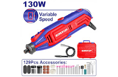Emtop EMGK1301 Přímá bruska 130W 129ks příslušenství