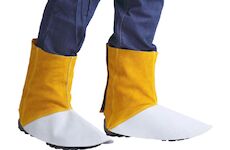 Gamaše Strend Pro Industrial, kamaše na svařování, návleky, kožené, 15 cm, pár 2 ks 3134122