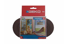 Geko G1000/2 Těsnění do oken samolepící EPDM guma E-profil 9x4mm/ 6m - hnědé