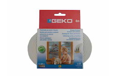 Geko G1000/4 Těsnění do oken samolepící EPDM guma E-profil 9x4mm/ 6m - bílé