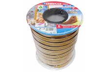 GEKO - Těsnění do oken samolepící EPDM guma D-profil 100m (2x50m) v cívce - hnědé