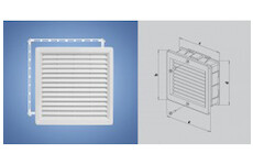 Haco 111211 Mřížka větrací rámeček, síťovina 150x150 bílá/0211