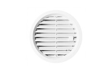 Haco 111423 Mřížka větrací kruh uzavíratelná 125 bílá/0423