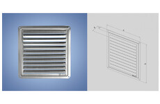 Haco 111709 Mřížka větrací krytka 100x100 nerez/0709