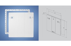 Haco Revizní dvířka 400x400 bílá 0111