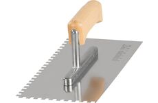 Hladítko Strend Pro Premium, HardWood, dřevěná rukojeť, 270x130 mm, e6 mm, 0,7 mm, nerez 2161290