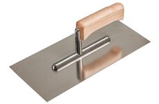 Hladítko Strend Pro Premium, HardWood, dřevěná rukojeť, 270x130 mm, rovné, 0,7 mm, nerez 2161288